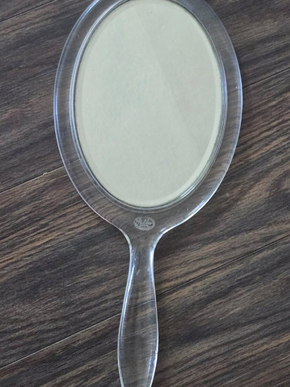 Vintage FULLER BRUSH COMPANY Two-Sided Lucite Handheld Vanity Mirror